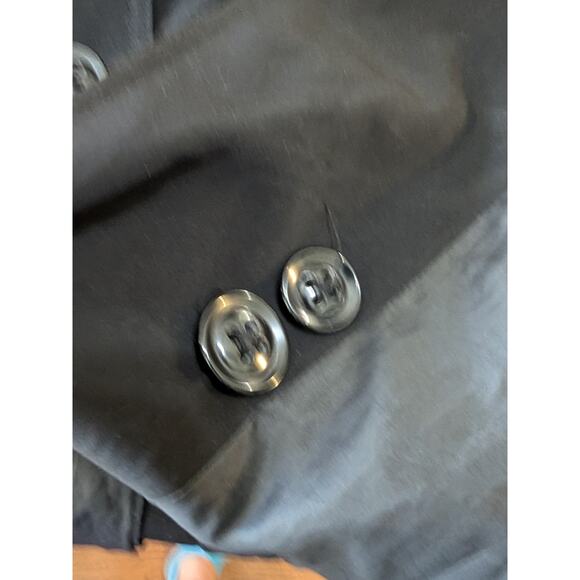 London Fog Womens Solid Black All Season Trench Coat Sz Large - Picture 9 of 12